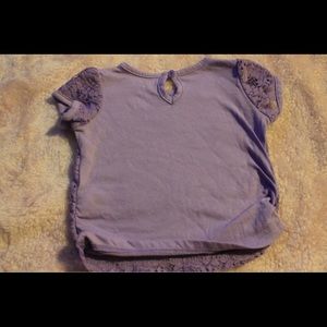 Newborn Purple Lace Back Tee